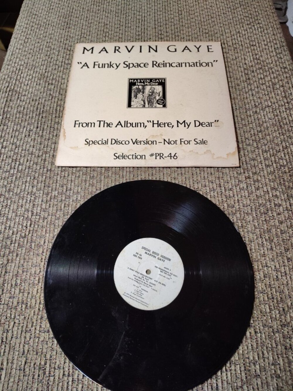 Marvin Gaye A Funky Space Reincarnation Rare PR-46 Special Disco Version VG+